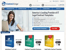 Tablet Screenshot of contractedge.com